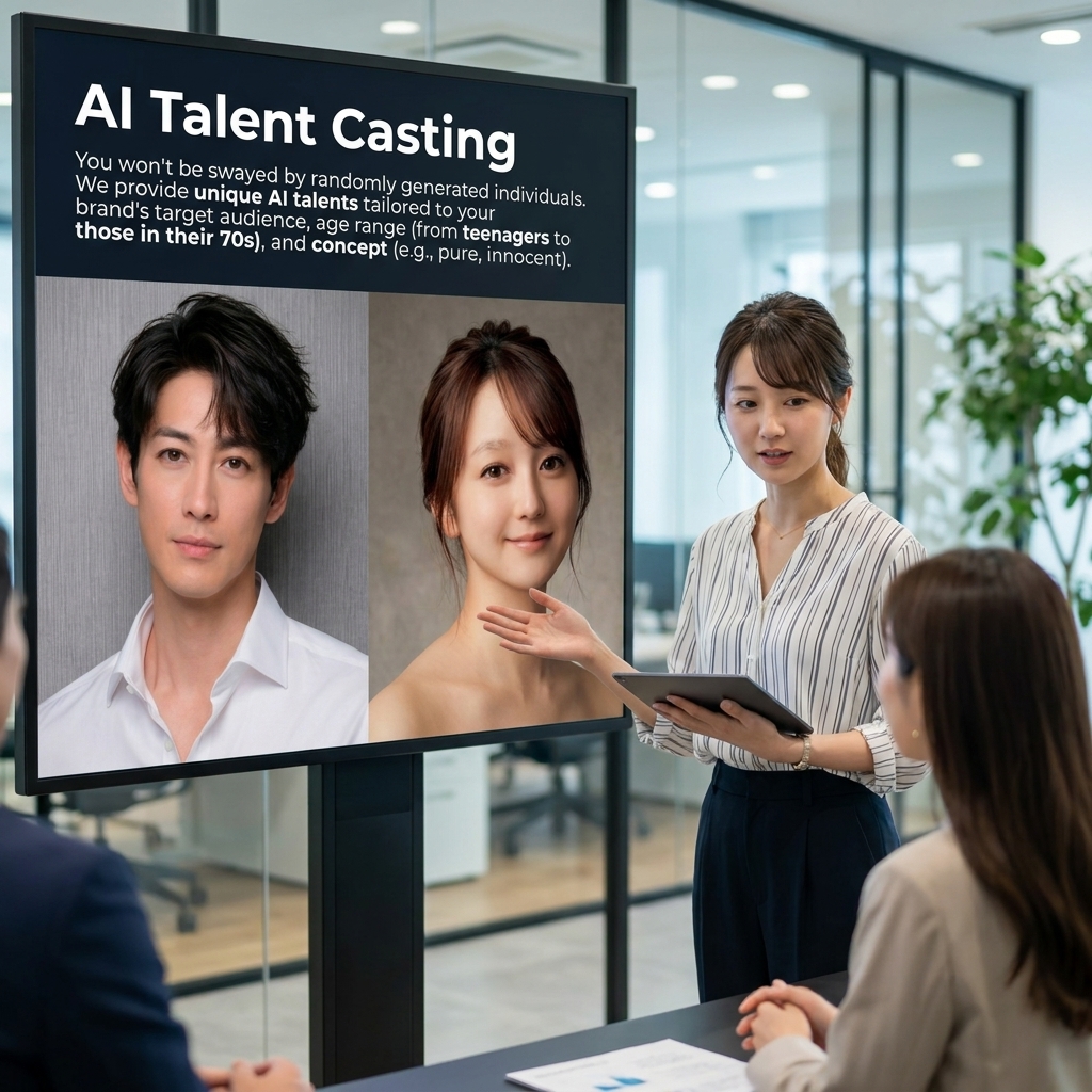 AIタレントのキャスティング